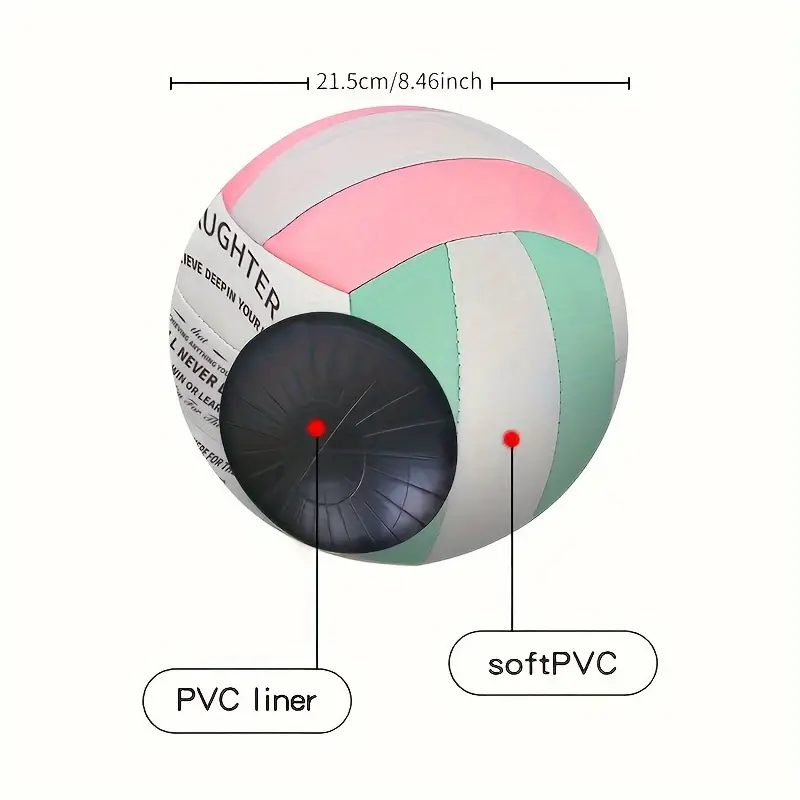 Inspirational Volleyball with Pump for Granddaughter - Image 3